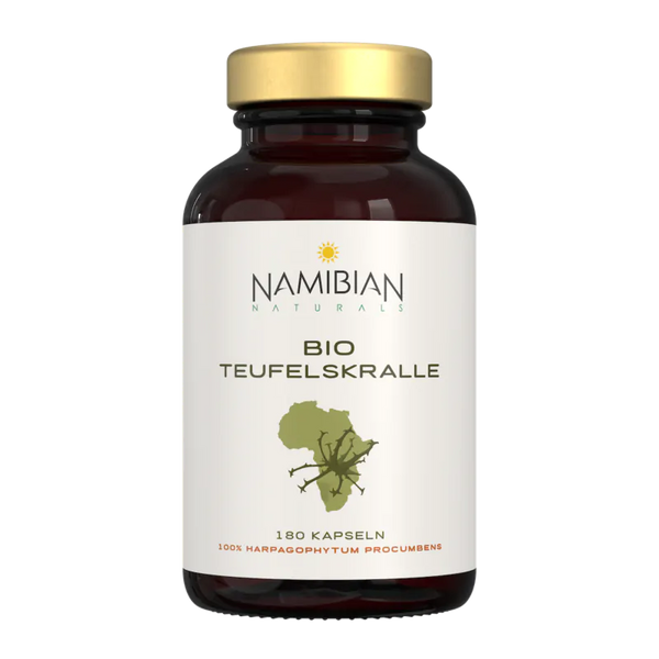 Namibian Naturals Bio Teufelskralle Kapseln - 700mg - 180 Stück, Fair Trade